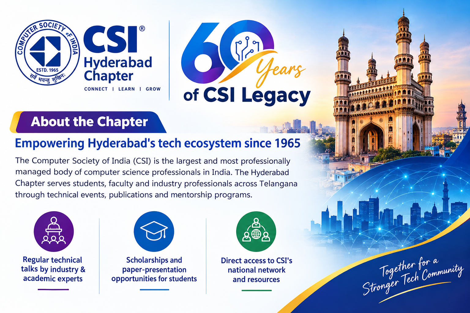 CSI Hyderabad Chapter community at an event